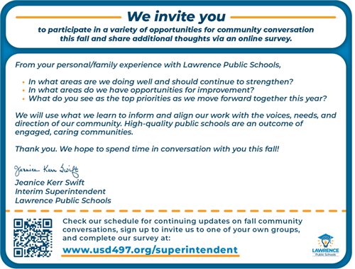 We invite you to participate!